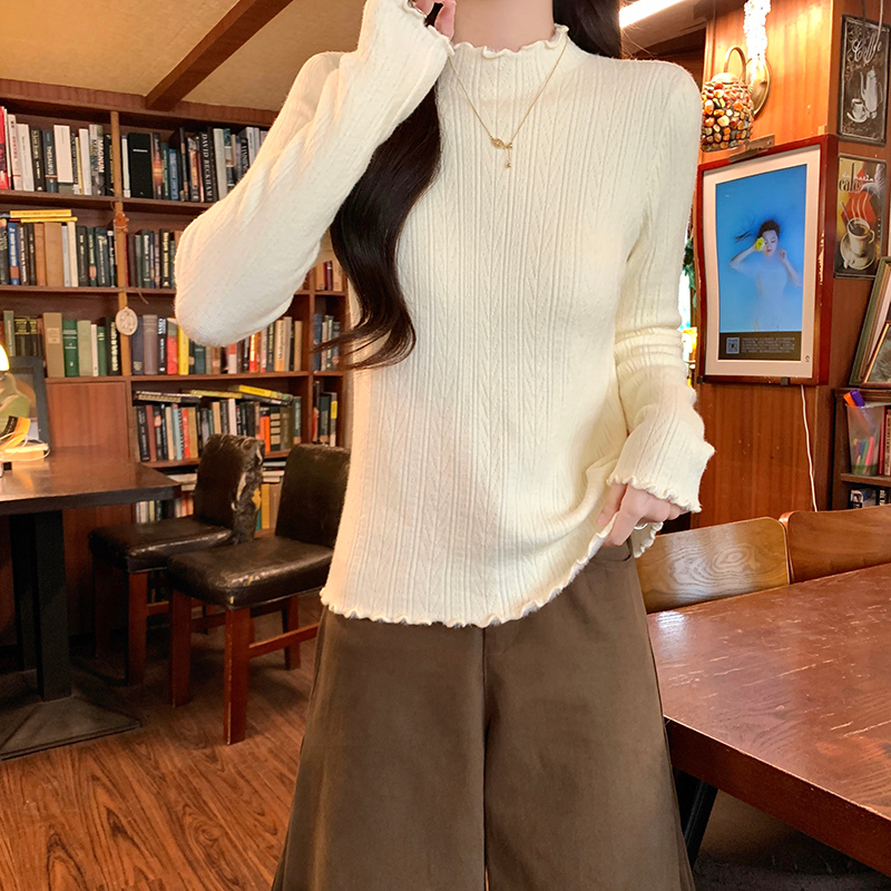 Thick bottoming shirt long sleeve T-shirt for women