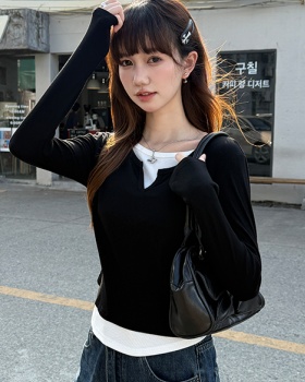 Inside the ride T-shirt bottoming shirt for women