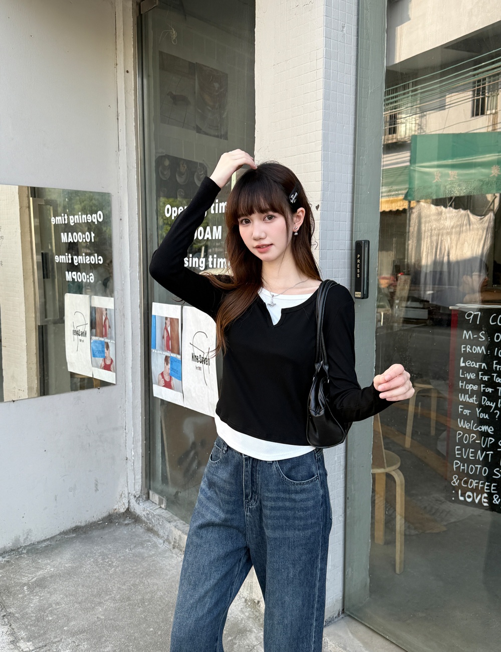 Inside the ride T-shirt bottoming shirt for women