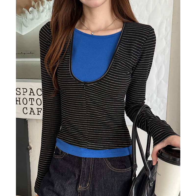 Inside the ride T-shirt bottoming shirt for women