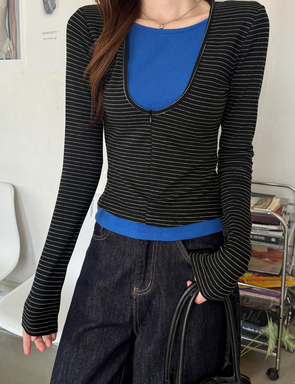 Inside the ride T-shirt bottoming shirt for women