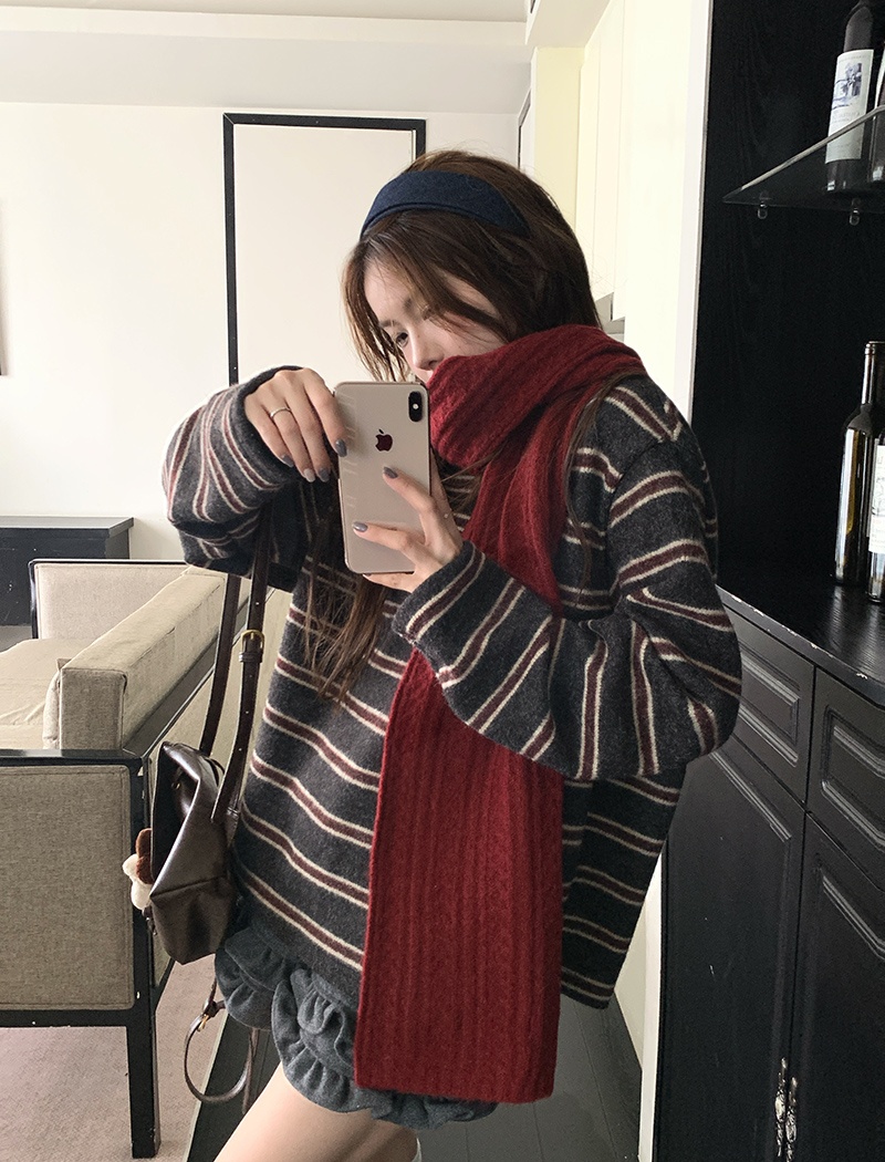 Korean style T-shirt long sleeve bottoming shirt for women