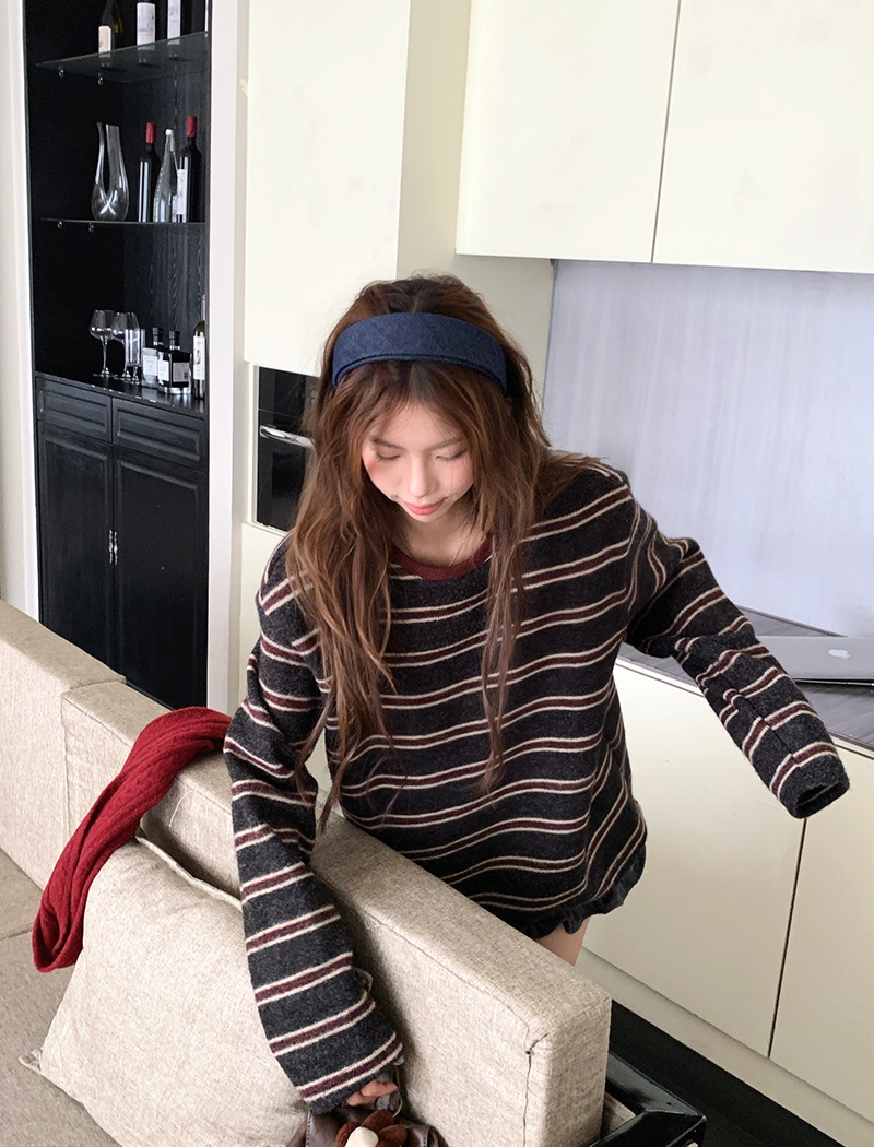 Korean style T-shirt long sleeve bottoming shirt for women