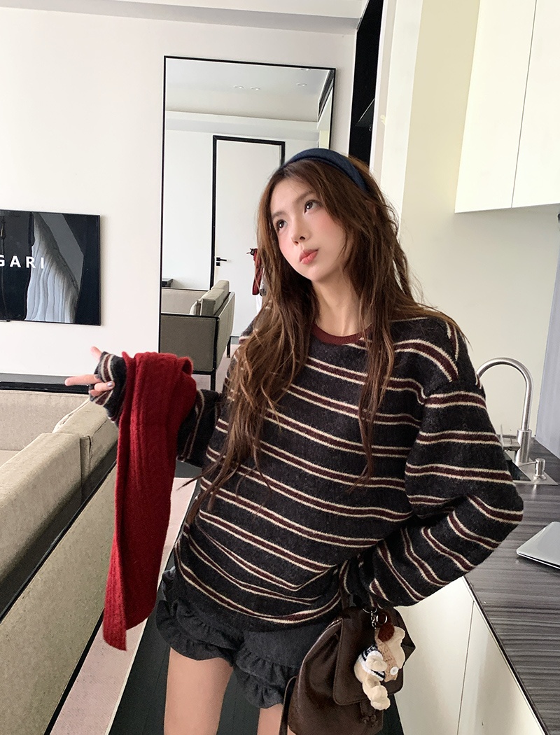 Korean style T-shirt long sleeve bottoming shirt for women