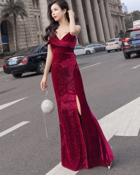 Temperament fashion annual meeting sexy evening dress