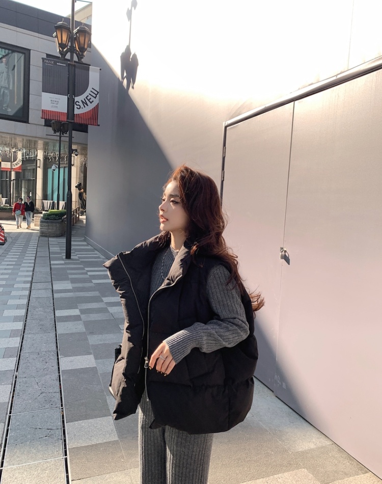 Fashionable cotton waistcoat thermal coat for women