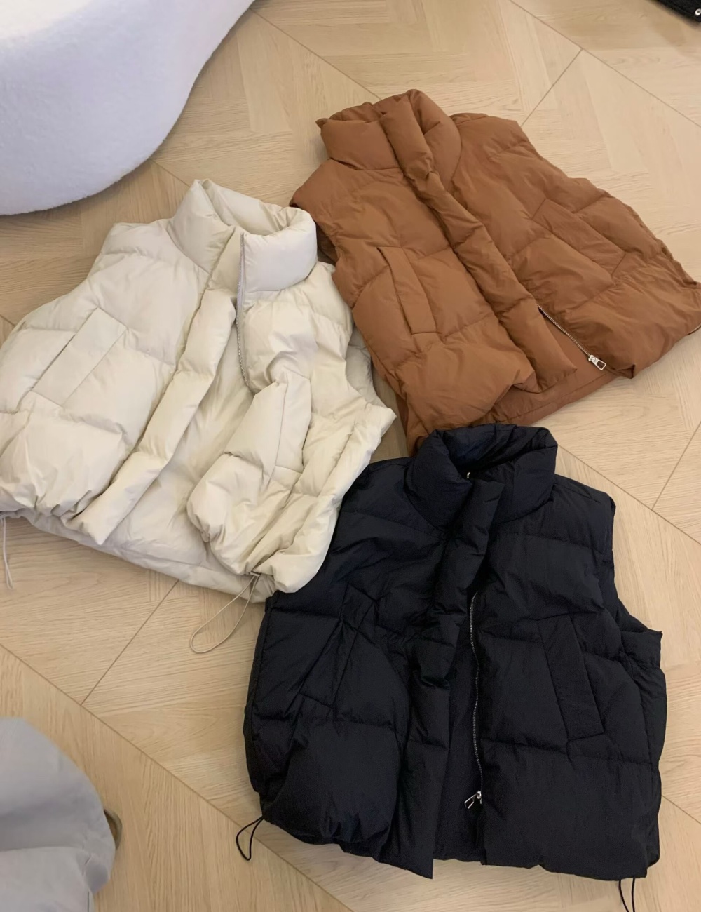 Fashionable cotton waistcoat thermal coat for women