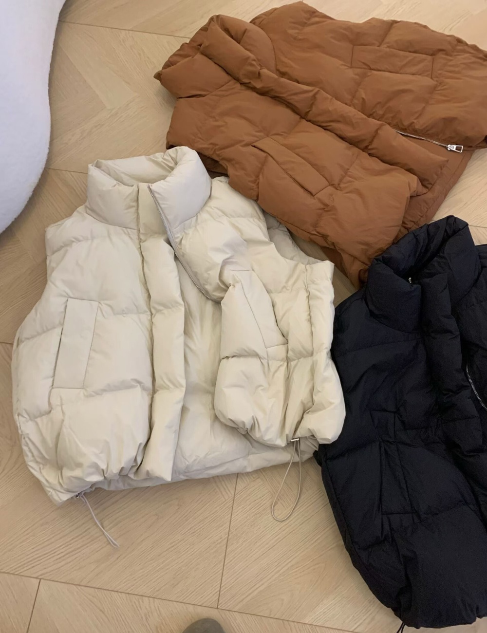 Fashionable cotton waistcoat thermal coat for women