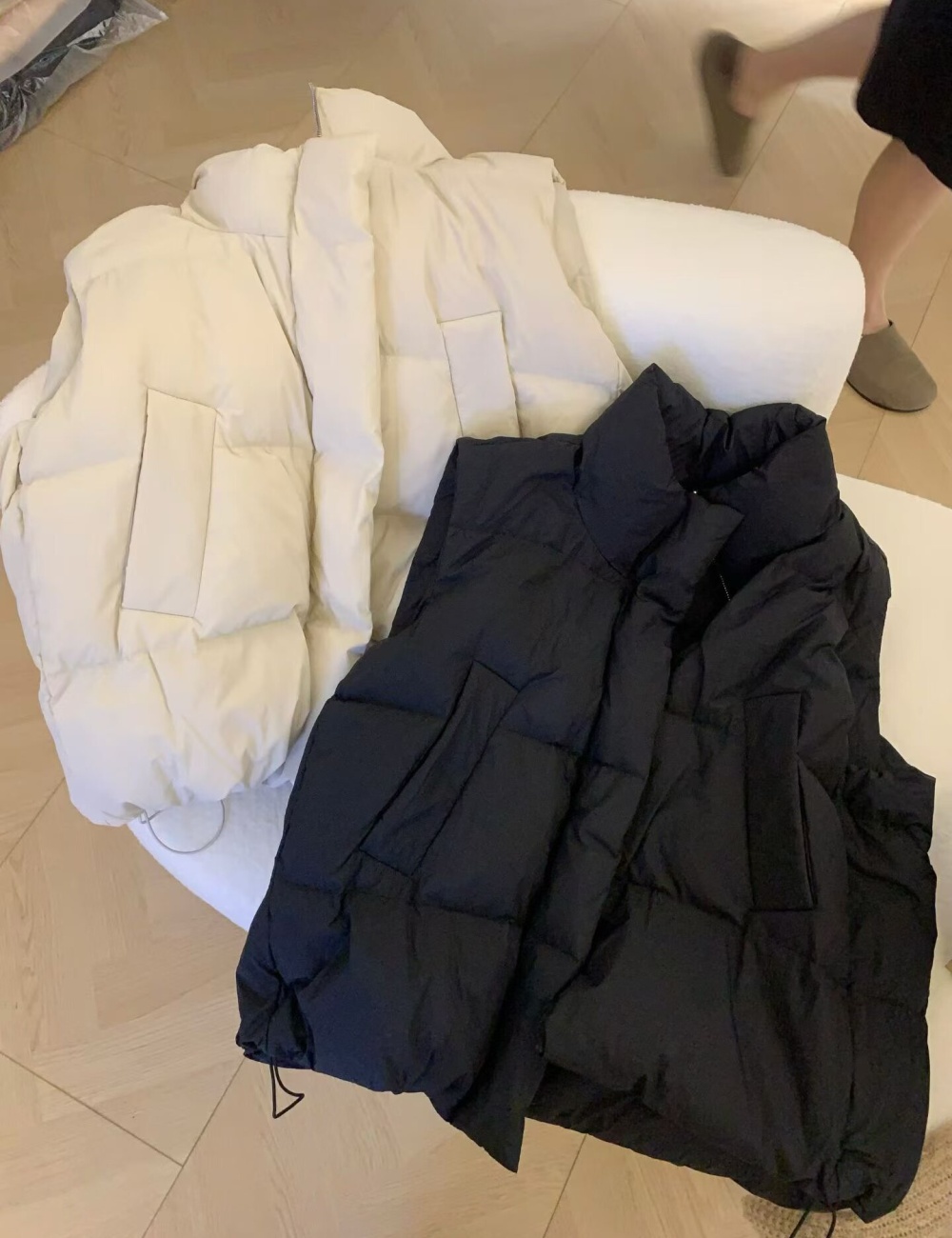 Fashionable cotton waistcoat thermal coat for women