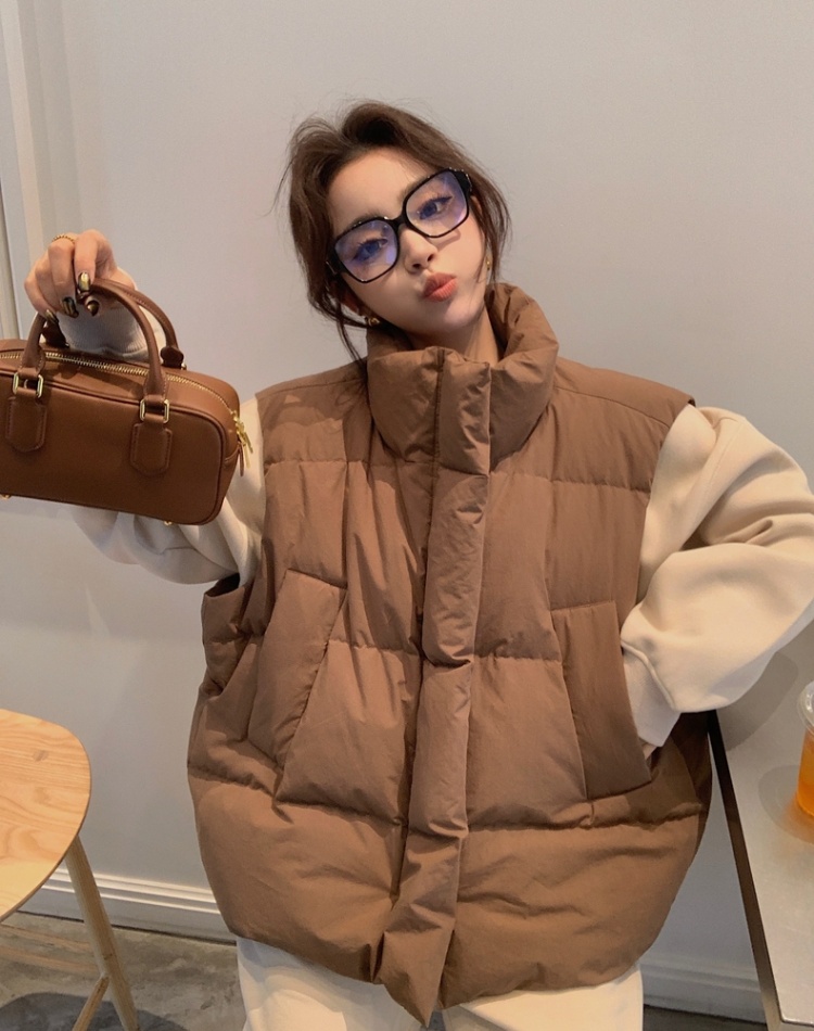 Fashionable cotton waistcoat thermal coat for women