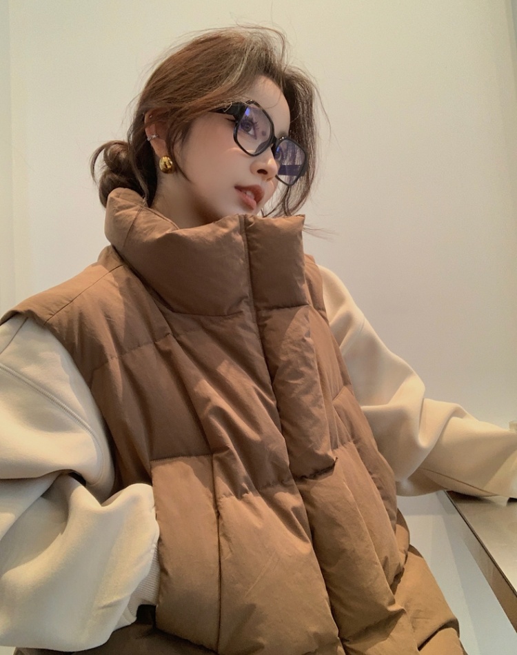 Fashionable cotton waistcoat thermal coat for women