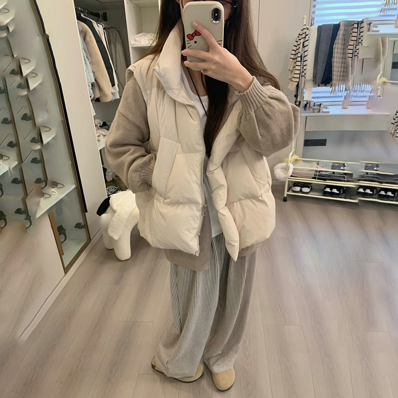 Fashionable cotton waistcoat thermal coat for women