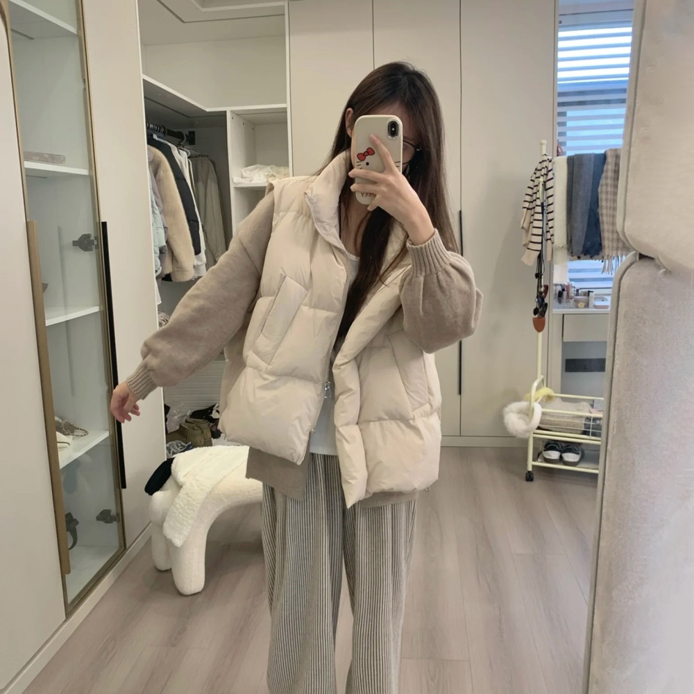 Fashionable cotton waistcoat thermal coat for women