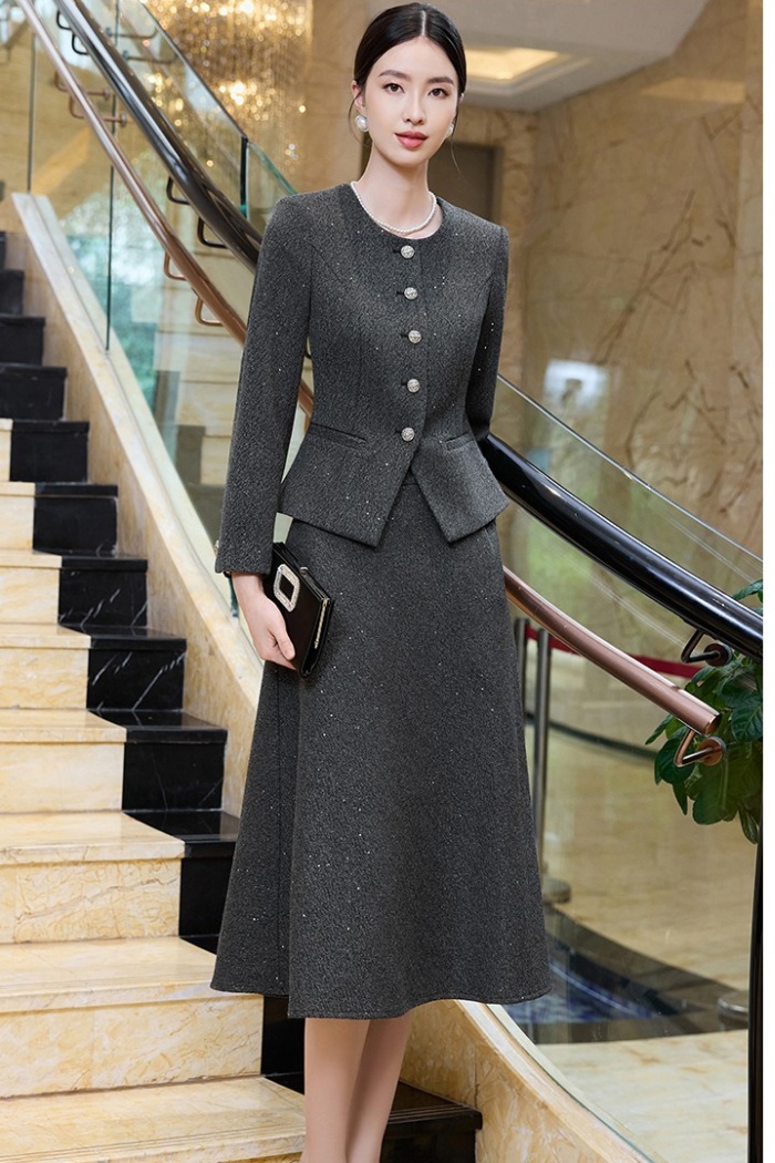 Overalls business suit profession skirt a set