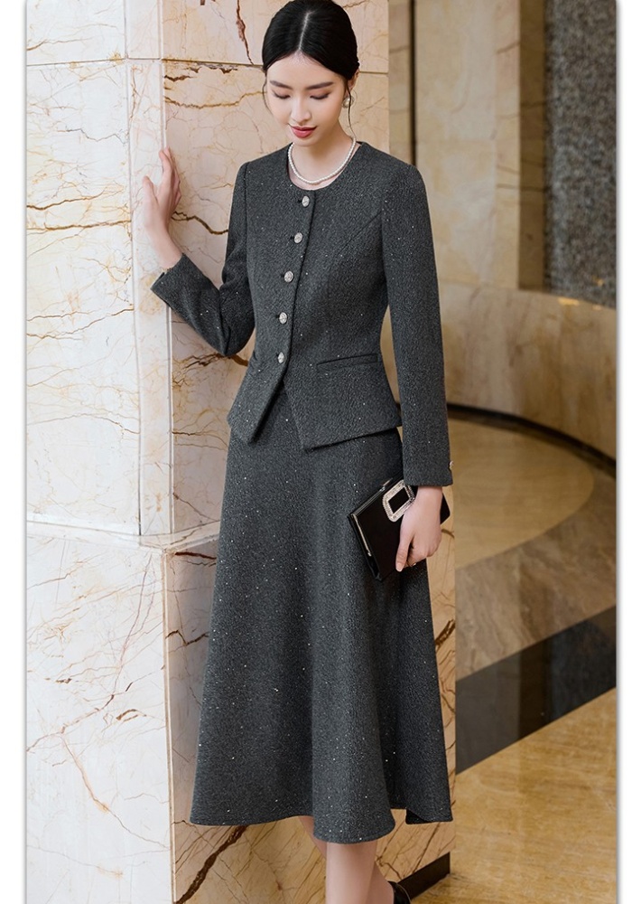 Overalls business suit profession skirt a set