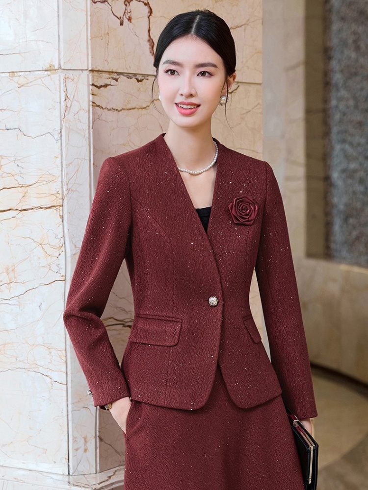 Overalls business suit coat a set for women