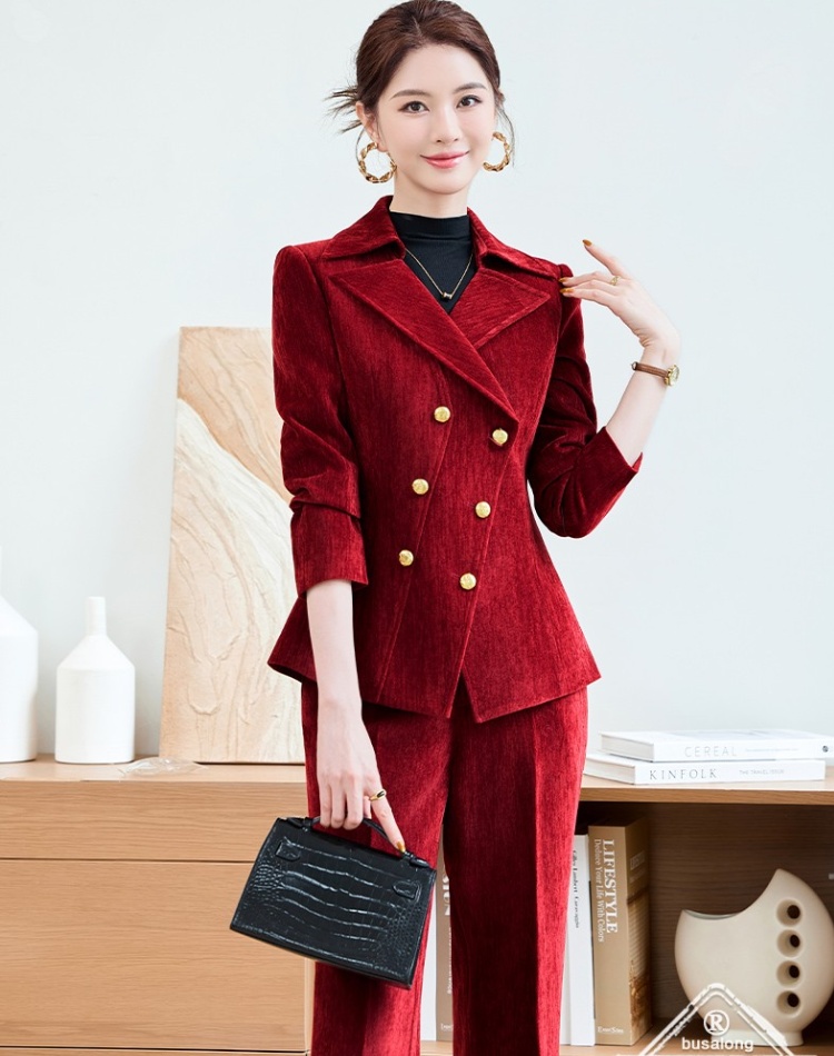 Profession coat long sleeve business suit a set for women