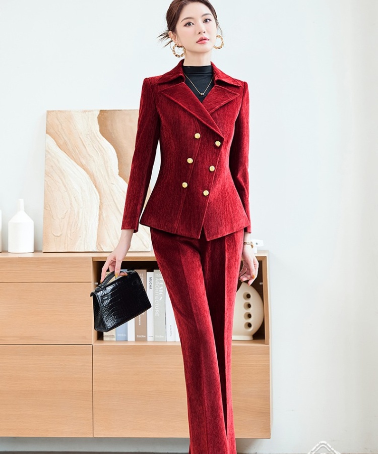 Profession coat long sleeve business suit a set for women