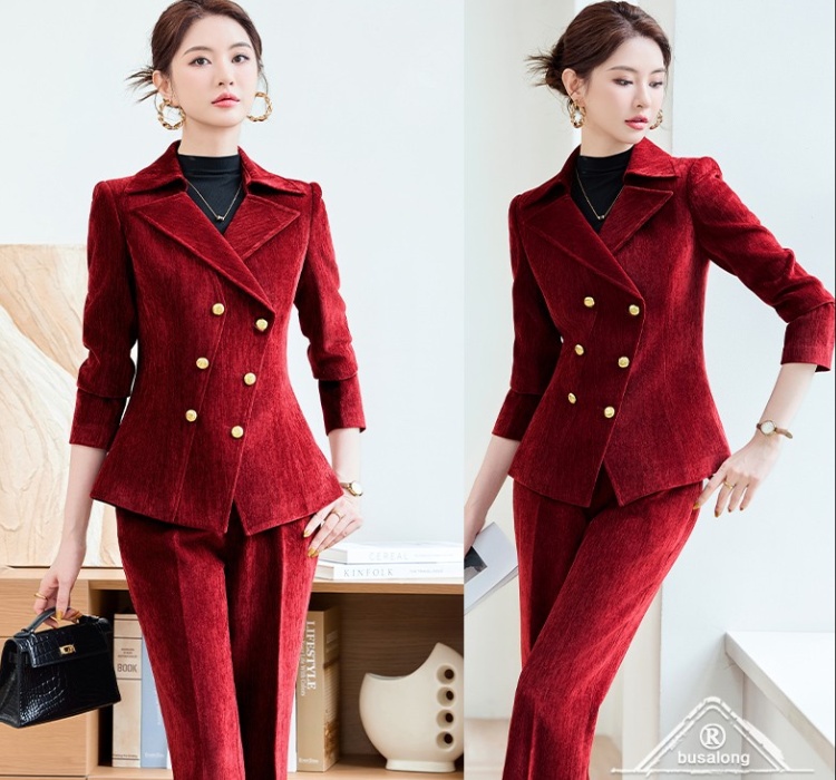 Profession coat long sleeve business suit a set for women