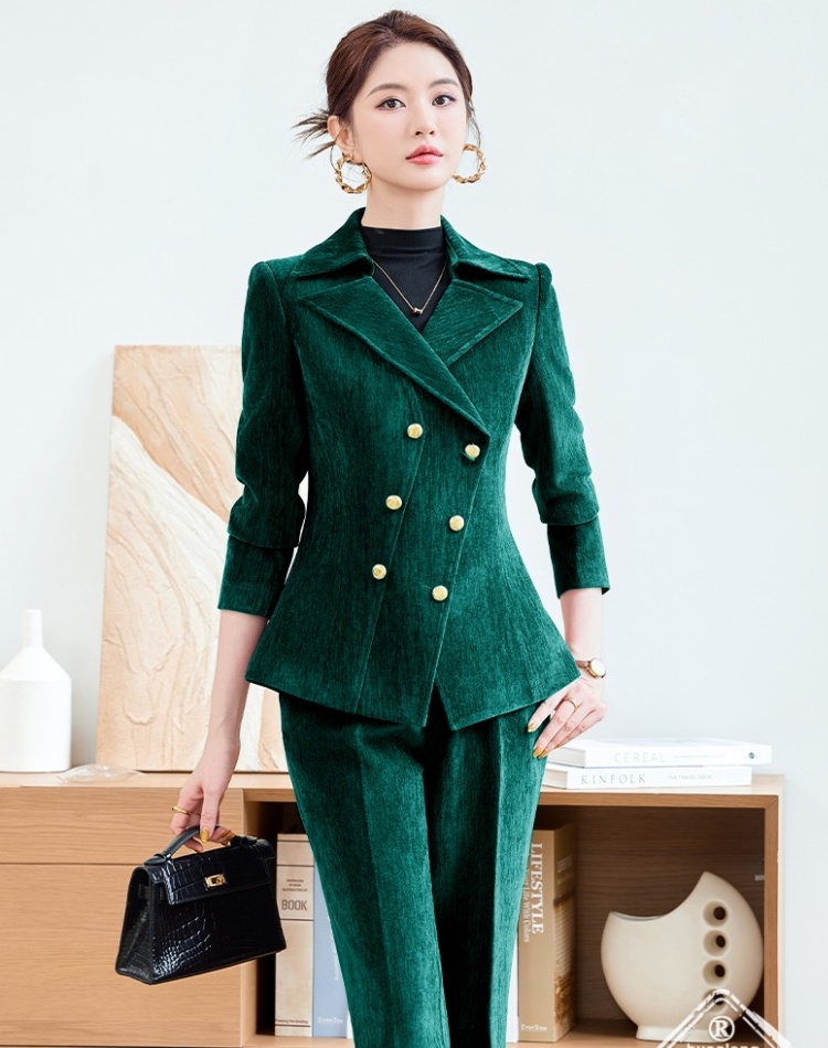Profession coat long sleeve business suit a set for women