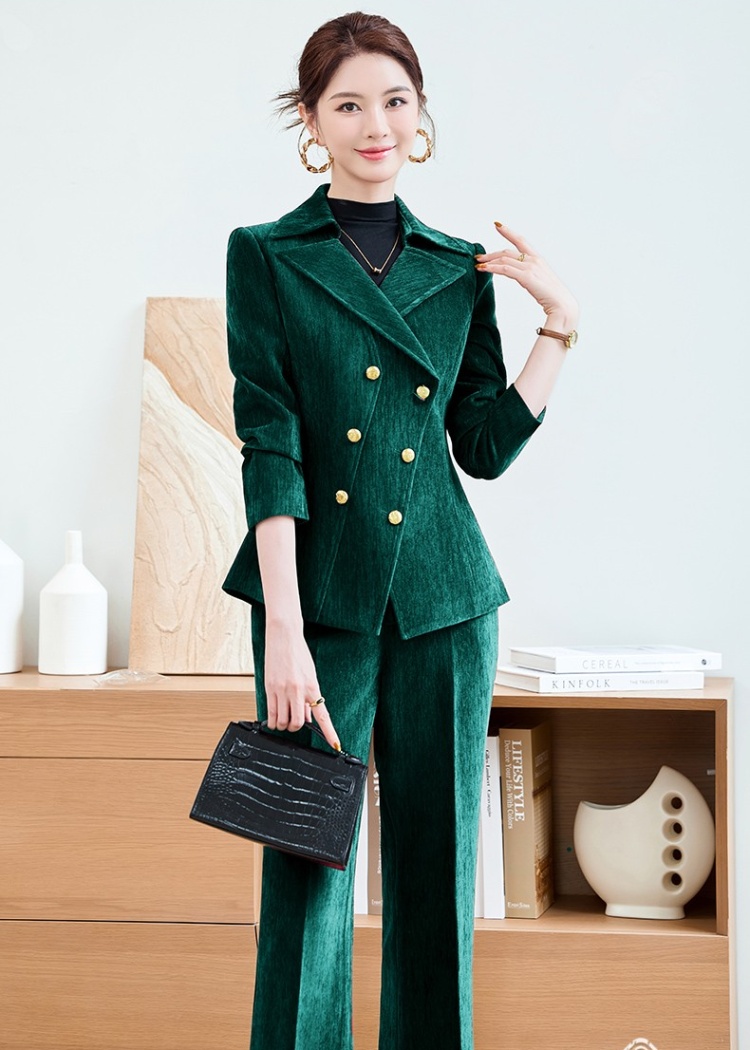 Profession coat long sleeve business suit a set for women