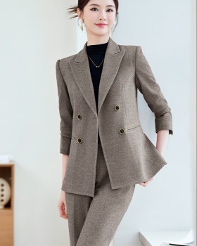 Overalls coat suit pants 2pcs set for women