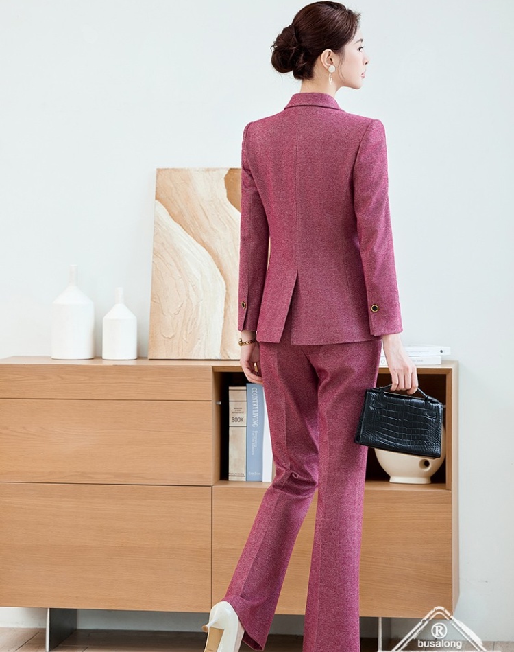 Overalls coat suit pants 2pcs set for women