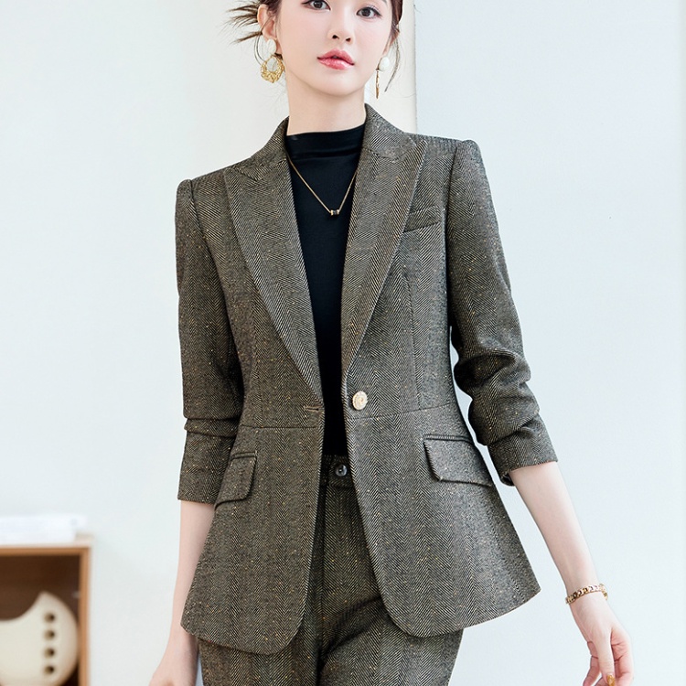 Overalls long sleeve coat autumn business suit for women