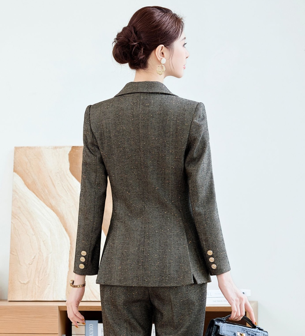 Overalls long sleeve coat autumn business suit for women