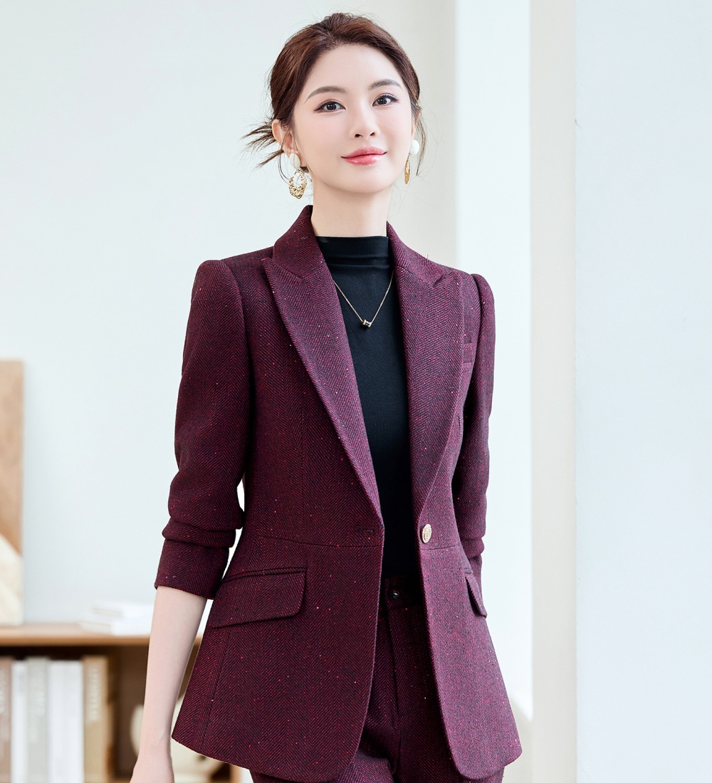Overalls long sleeve coat autumn business suit for women
