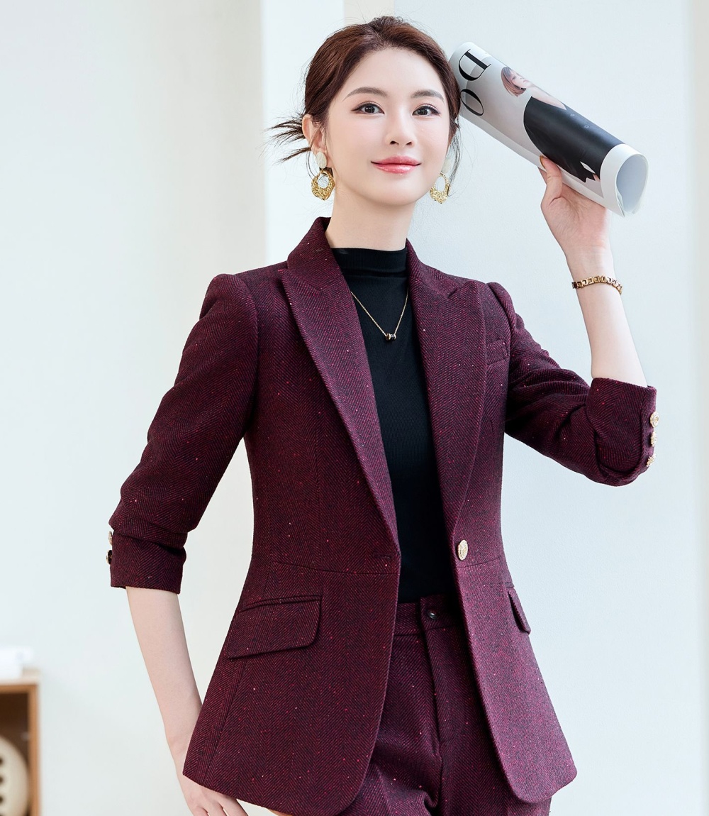 Overalls long sleeve coat autumn business suit for women