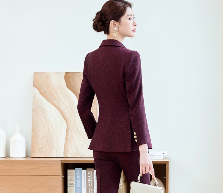 Overalls long sleeve coat autumn business suit for women