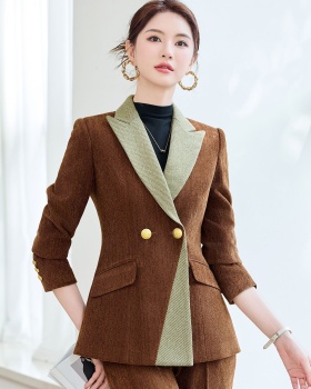 Autumn business suit long sleeve coat for women