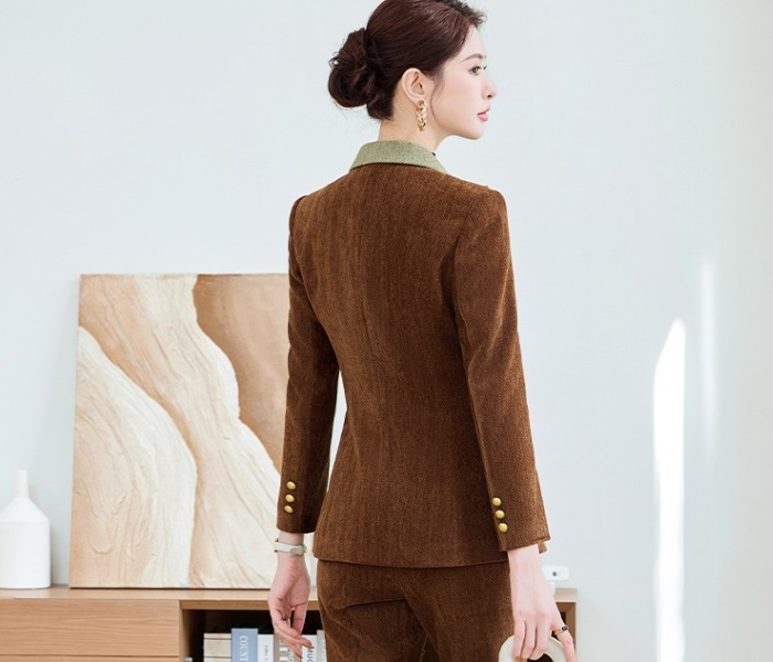 Autumn business suit long sleeve coat for women