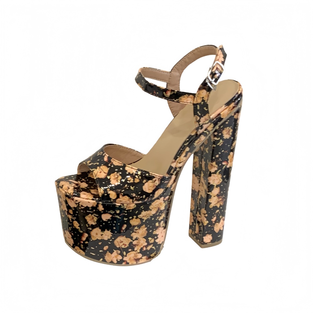 European style sandals open toe high-heeled shoes for women