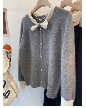 Small bow collar autumn and winter pullover sweater