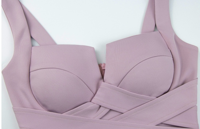 Enticement night show T-back A-line temperament dress