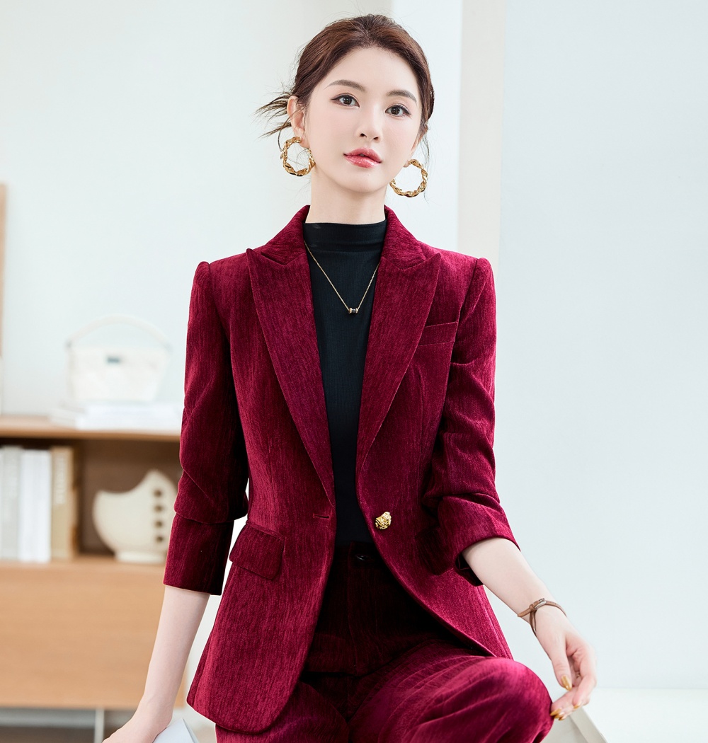 Long sleeve coat autumn business suit for women