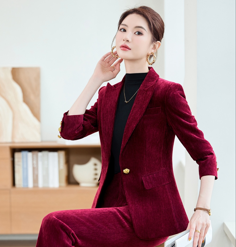 Long sleeve coat autumn business suit for women