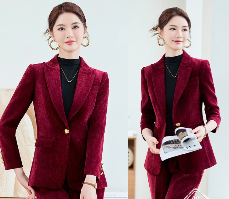Long sleeve coat autumn business suit for women