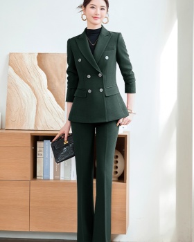 Long sleeve business suit suit pants 2pcs set for women