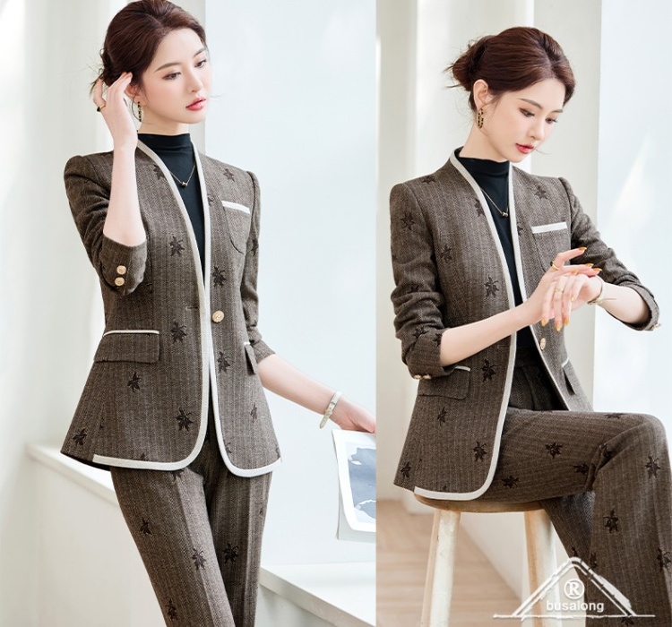 Autumn suit pants business suit 2pcs set for women