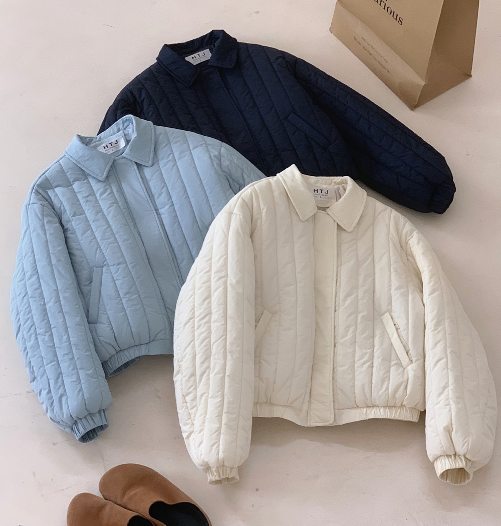 Winter Korean style coat lapel loose cotton coat