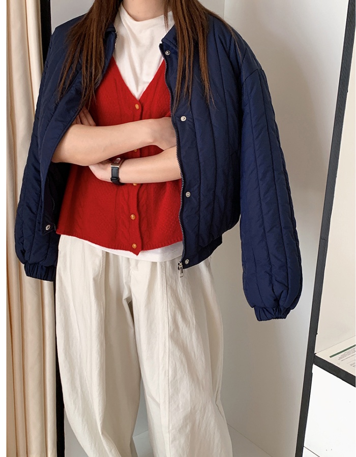 Winter Korean style coat lapel loose cotton coat