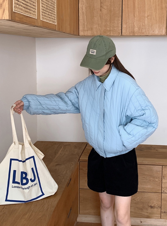 Winter Korean style coat lapel loose cotton coat