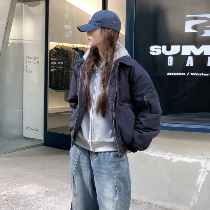 Autumn and winter clip cotton cotton coat couples jacket