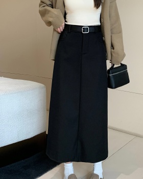 Thick after the split business suit long retro skirt