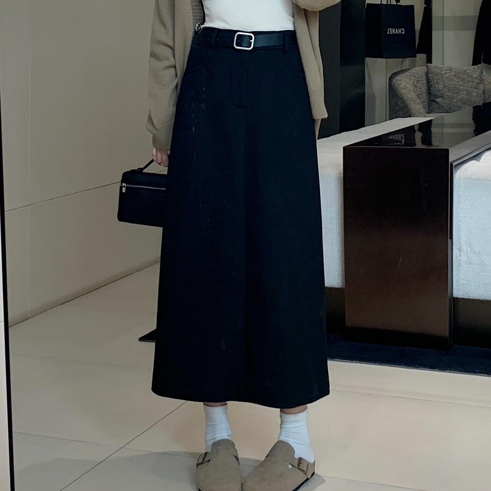 Thick after the split business suit long retro skirt