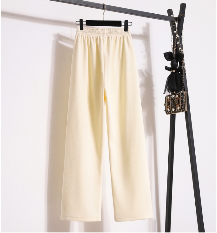 Loose slim high waist wide leg pants for women