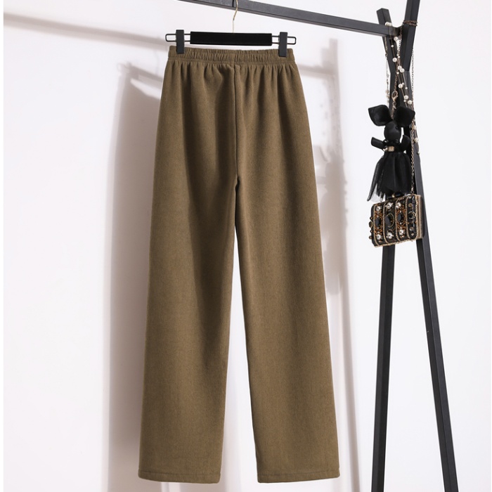 Loose slim high waist wide leg pants for women